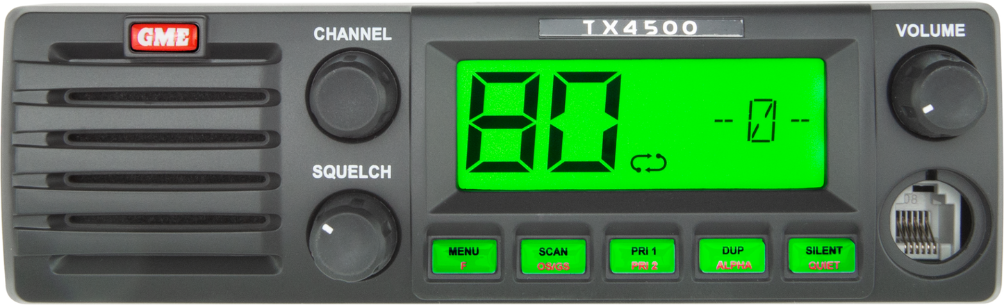 TX4500S 5 Watt DIN Mount UHF CB Radio with ScanSuite™