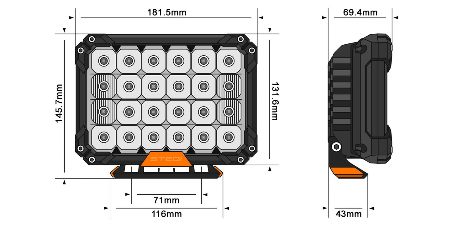 QUAD PRO LED Driving Lights - View 2