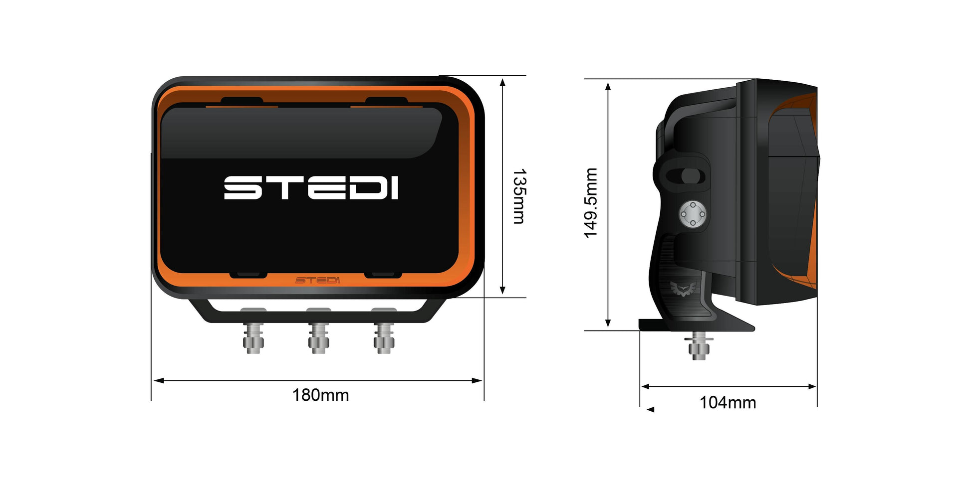 Quad EVO LED Driving Light (Side Module) - View 7