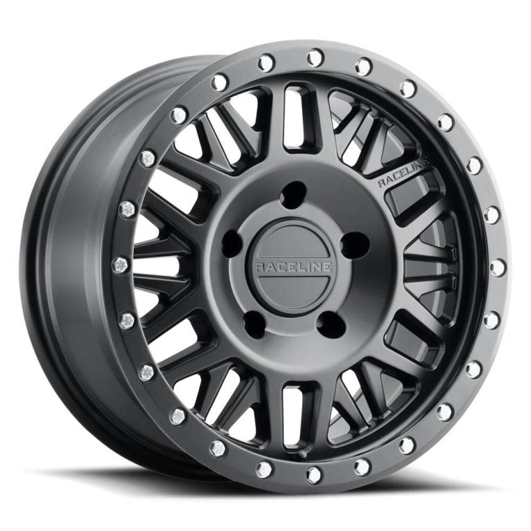 Raceline 951B Ryno 17x8.5in / 6x139.7 BP / 18mm Offset / 106.1mm Bore - Satin Black Wheel