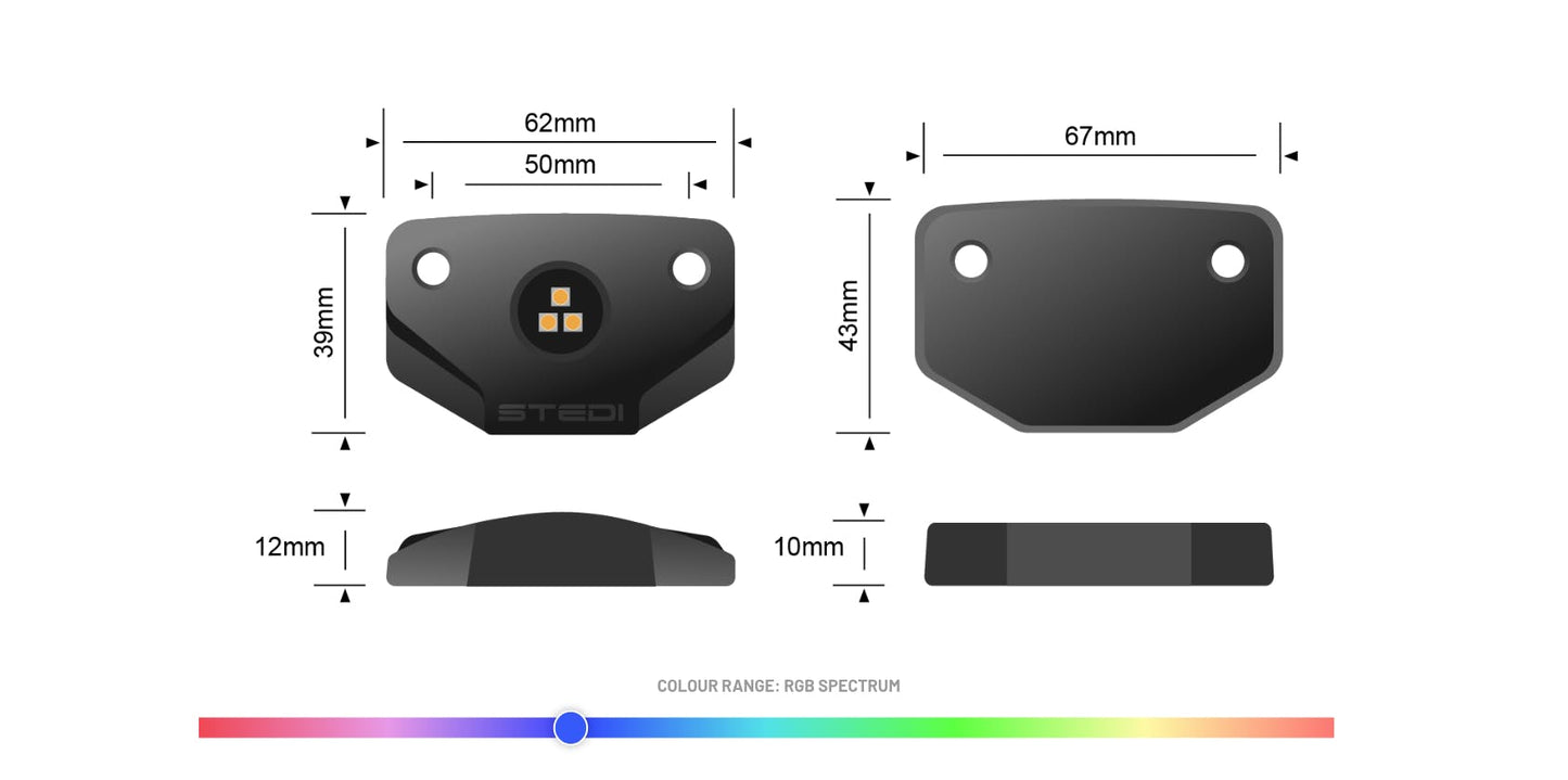 Surface 6 LED Rock Lights (RGB) - View 7