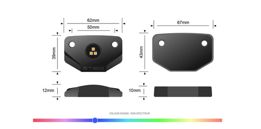 Surface LED Rock Lights (RGB) Single