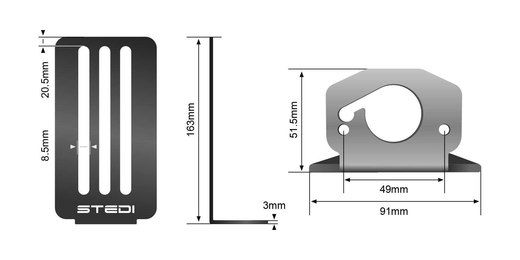 Roof Rack Light Bracket (Pair) | Surface Rock Light - View 9