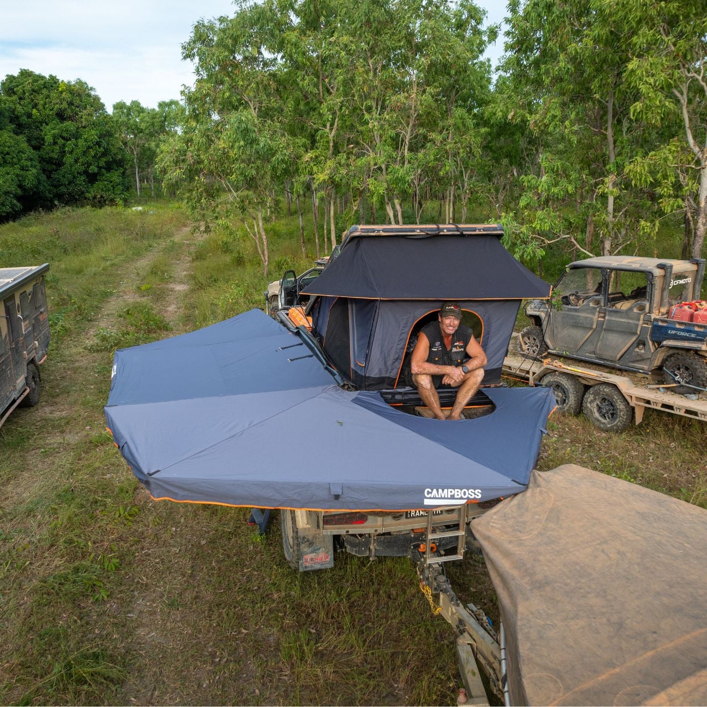 CampBoss Shadow 270XL Freestanding Awning With RTT Access