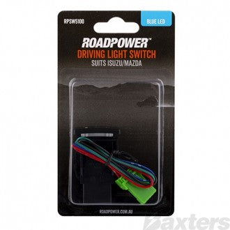 Roadpower Switch Roadpower Driving Light Suits Isuzu/Mazda Includes Harness 32.8 x 22mm Blue LED Default Title