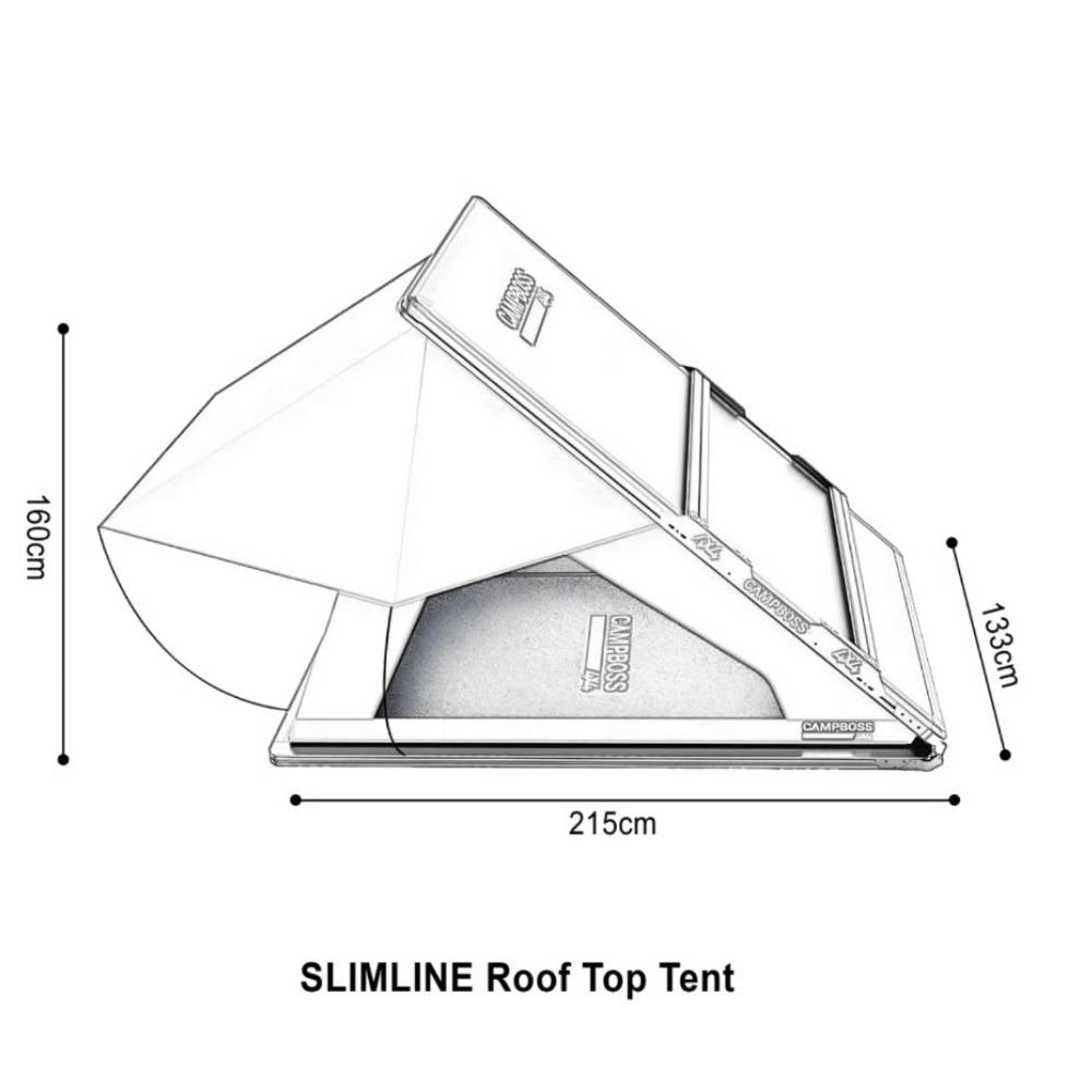 Campboss Slimline 1.2 Rooftop Tent