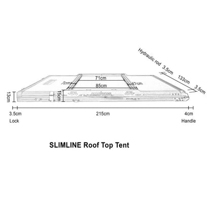 Campboss Slimline 1.2 Rooftop Tent