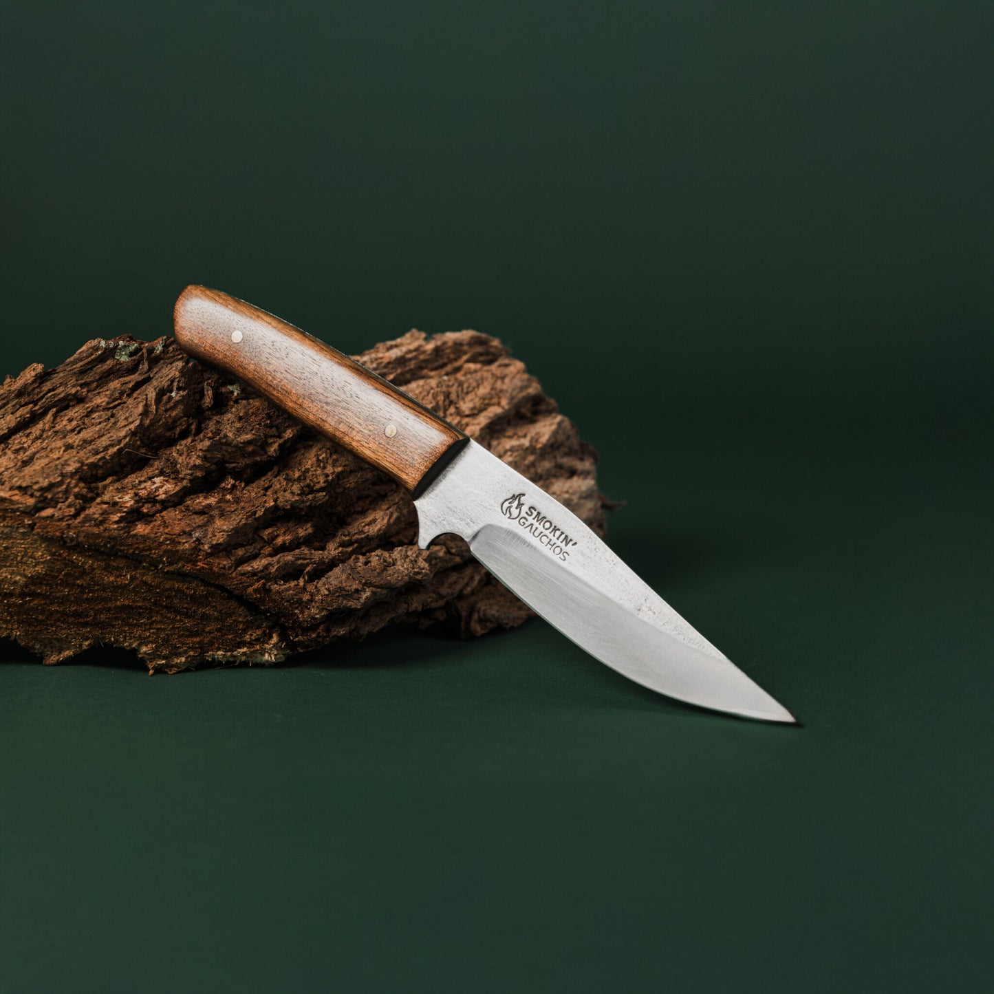Smokin' Gauchos 5.5in Handmade Hunting Knife & Leather Sheath