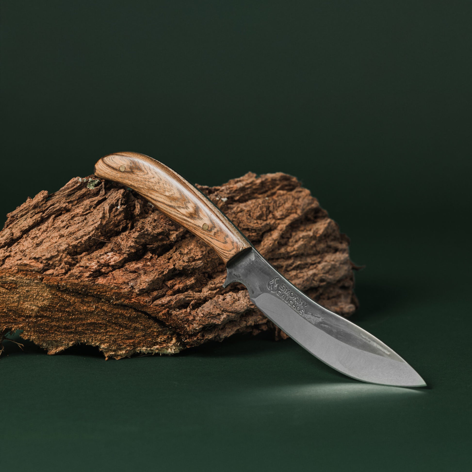 Smokin' Gauchos Handmade Stainless Steel Skinning Boning Hunting Knife Combination with Leather Sheath