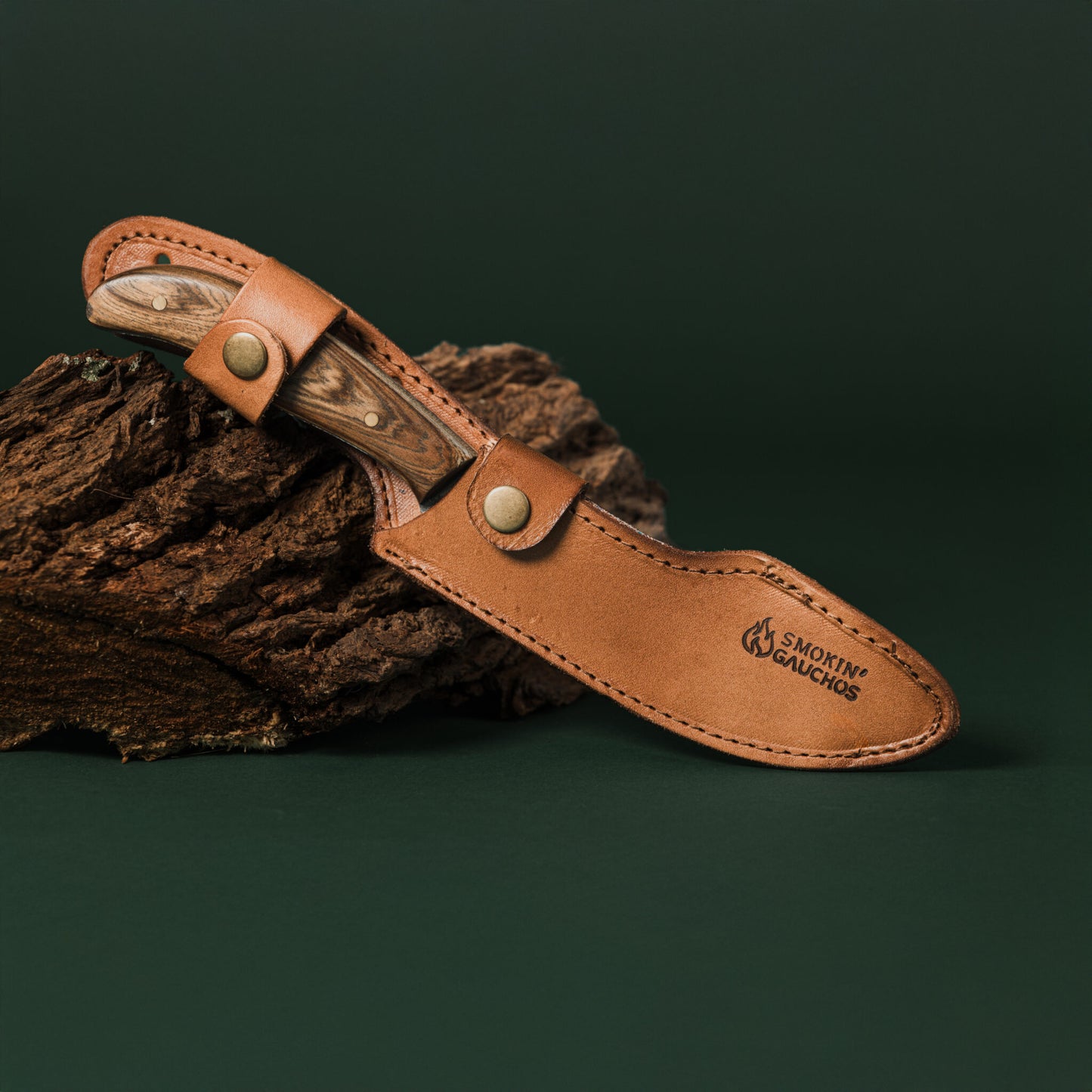 Smokin' Gauchos Handmade Stainless Steel Skinning Boning Hunting Knife Combination with Leather Sheath