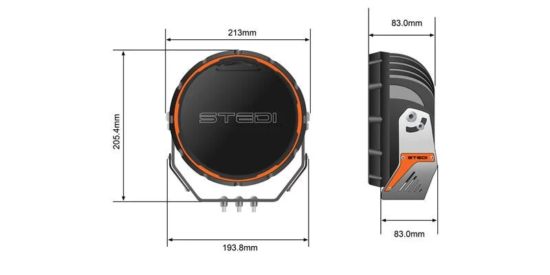Stedi Type-X™ Sport Plus 7" Spot Lights