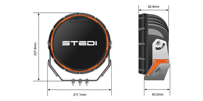 Stedi Type-X™ Sport Plus 8.5" LED Spot Lights