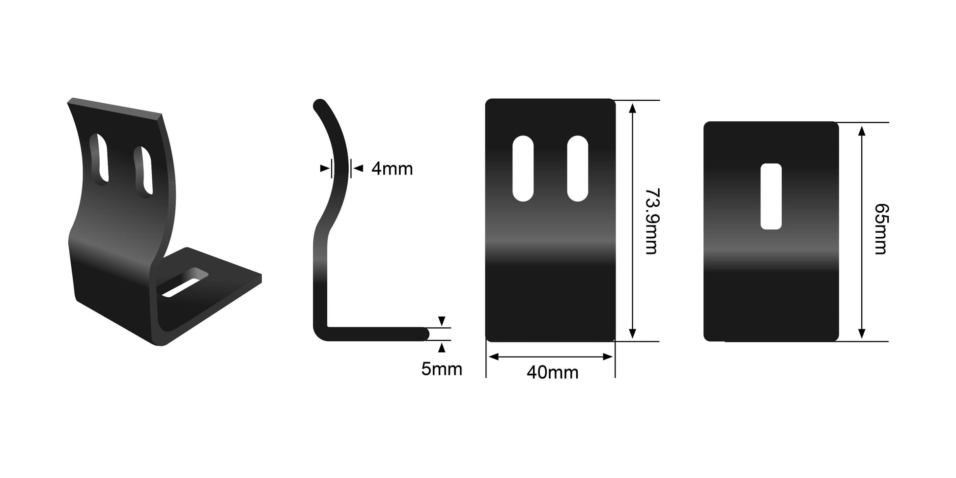 Replacement Sliding Brackets for ST-X Series Light Bars - View 7