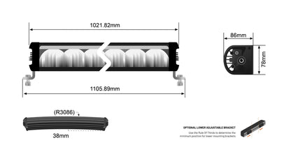 ST2K TOUCH 40 Inch Curved LED Light Bar - View 3