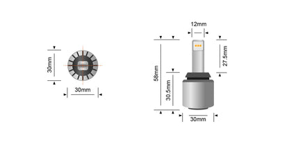 1,000 Lumen T20 Reverse LED Upgrade (Pair) - View 8