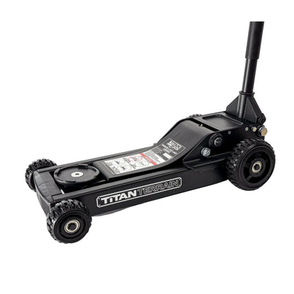 TitanTerrain 1.7 Tonne Low Profile Slim Floor Jack - Low Height Rugged Hydraulic Trolly Jack