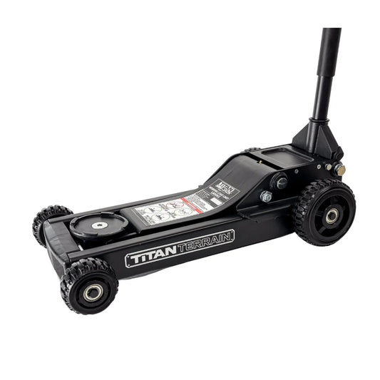 TitanTerrain 1.7 Tonne Low Profile Slim Floor Jack - Low Height Rugged Hydraulic Trolly Jack
