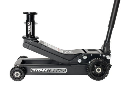 TitanTerrain 1.7 Tonne Low Profile Slim Floor Jack - Low Height Rugged Hydraulic Trolly Jack