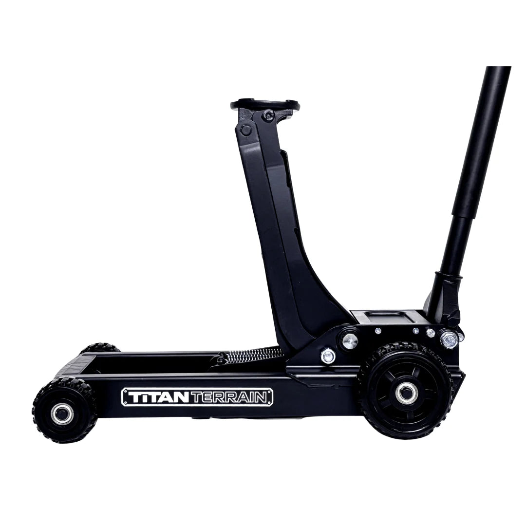 TitanTerrain 1.7 Tonne Low Profile Slim Floor Jack - Low Height Rugged Hydraulic Trolly Jack