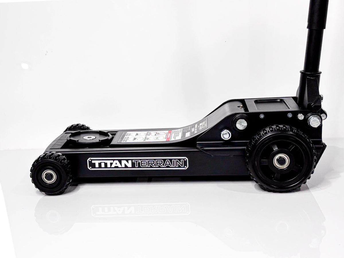 TitanTerrain 1.7 Tonne Low Profile Slim Floor Jack - Low Height Rugged Hydraulic Trolly Jack