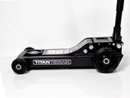TitanTerrain 1.7 Tonne Low Profile Slim Floor Jack - Low Height Rugged Hydraulic Trolly Jack