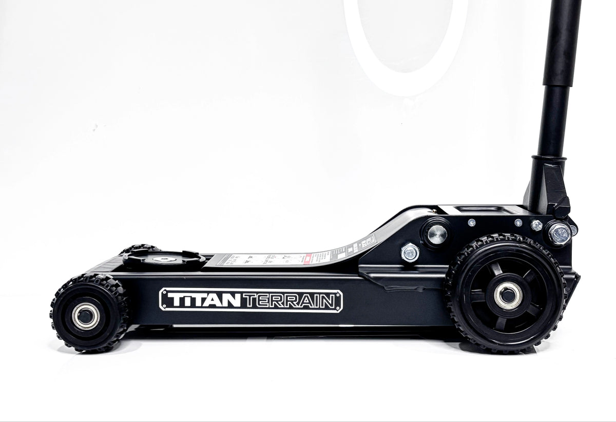 TitanTerrain 1.7 Tonne Low Profile Slim Floor Jack - Low Height Rugged Hydraulic Trolly Jack