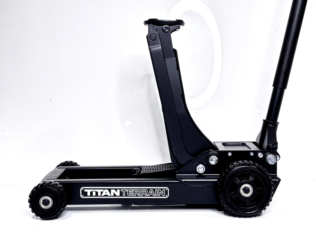 TitanTerrain 1.7 Tonne Low Profile Slim Floor Jack - Low Height Rugged Hydraulic Trolly Jack
