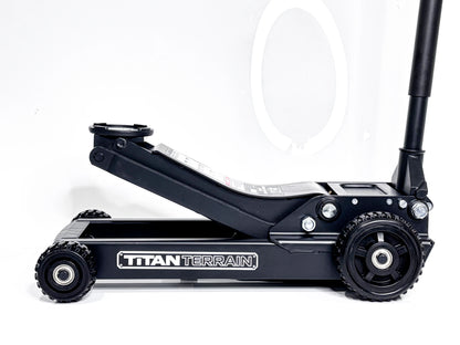 TitanTerrain 1.7 Tonne Low Profile Slim Floor Jack - Low Height Rugged Hydraulic Trolly Jack