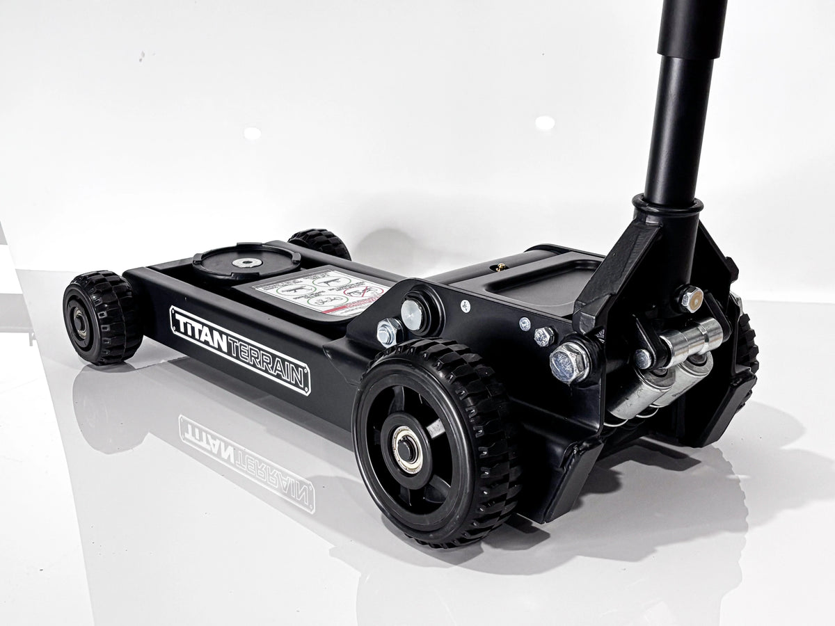 TitanTerrain 1.7 Tonne Low Profile Slim Floor Jack - Low Height Rugged Hydraulic Trolly Jack
