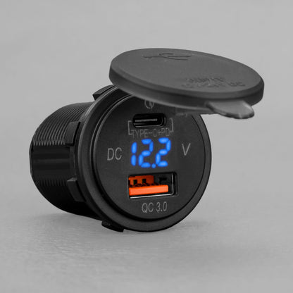 USB C Volt Meter Flush Mount - View 7