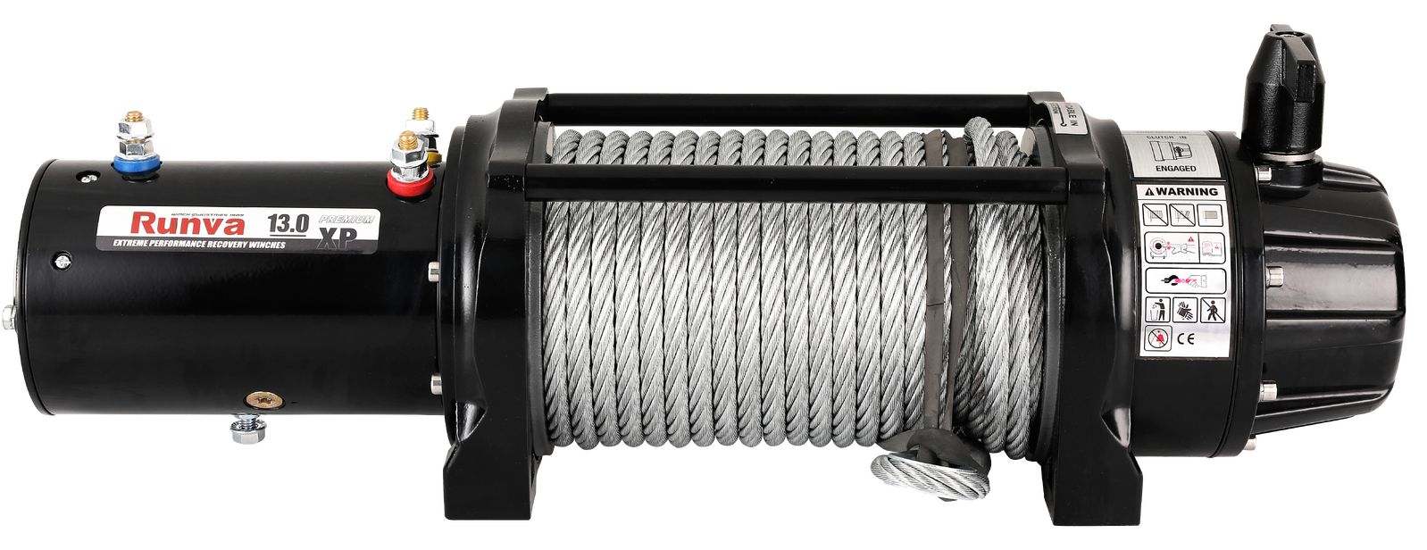 Runva Runva 13XP Premium Electric Winch 12V Galvanised Steel Cable