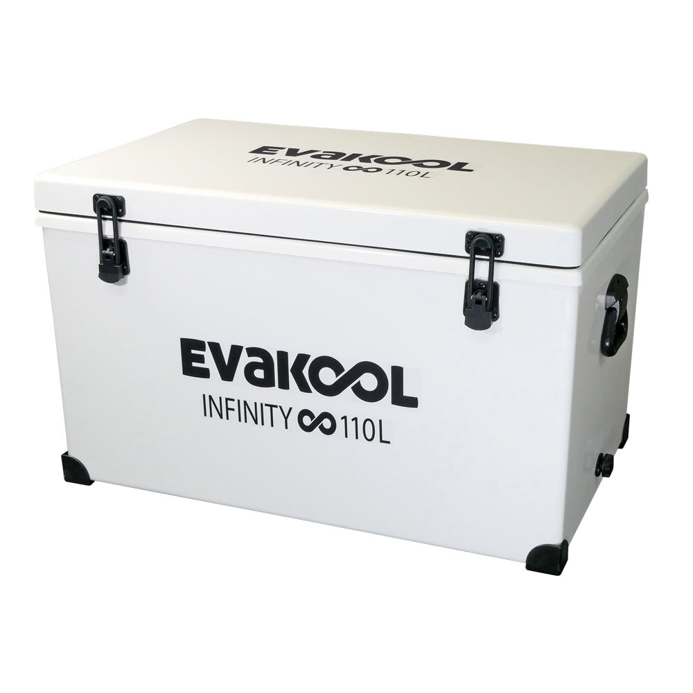 EVAKOOL - Fibreglass infinity icebox - 110L WHITE