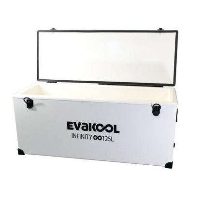 EVAKOOL - Fibreglass infinity icebox - 125L WHITE