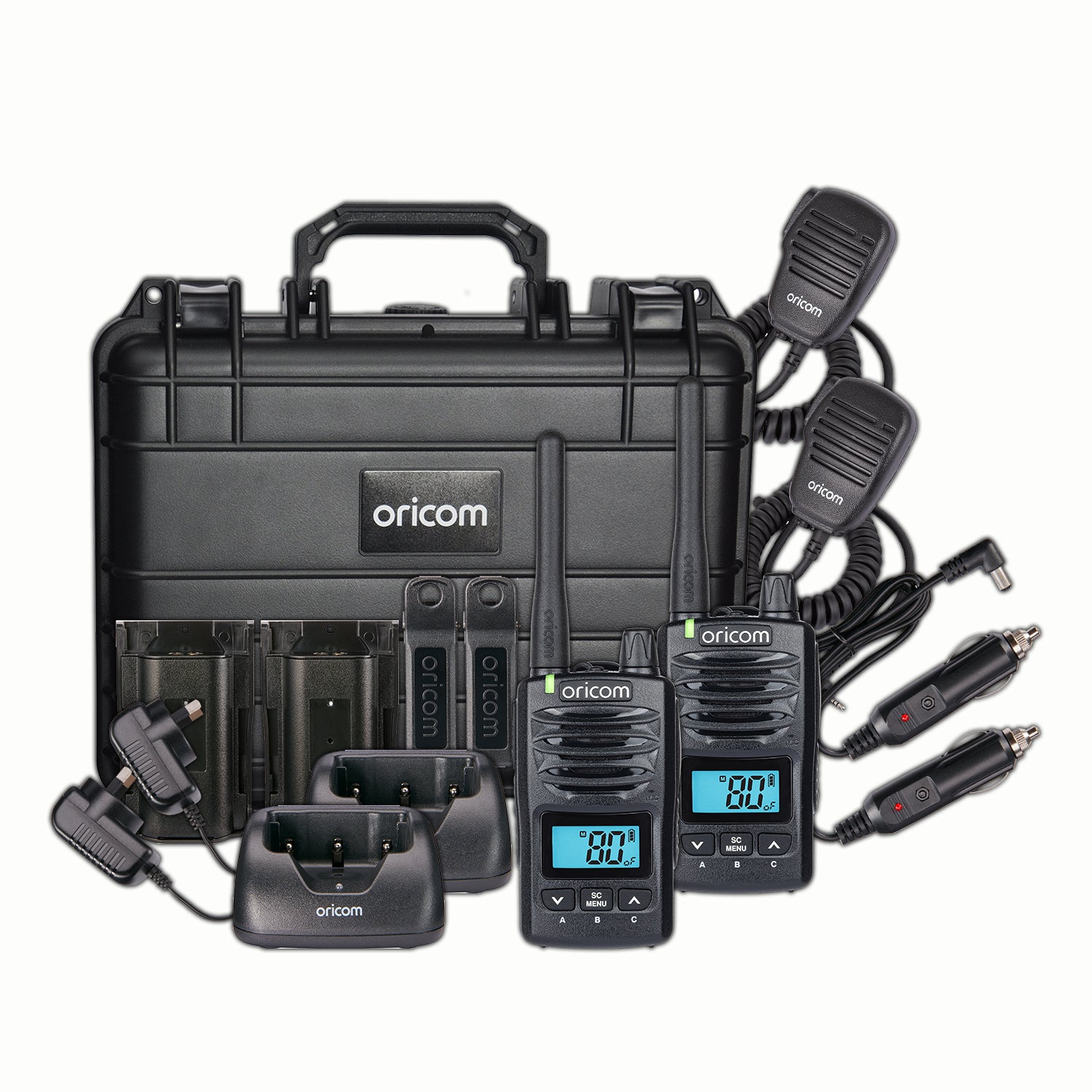 Oricom - Waterproof IP67 Portable 5W UHF CB Radio Tradies Twin Pack - Default Title