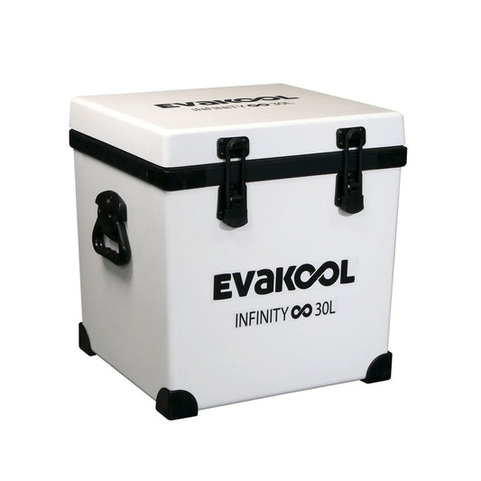 EVAKOOL - Fibreglass infinity icebox - 30L WHITE