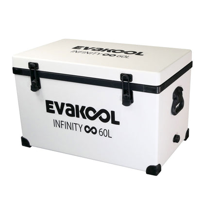EVAKOOL - Fibreglass infinity icebox - 60L WHITE