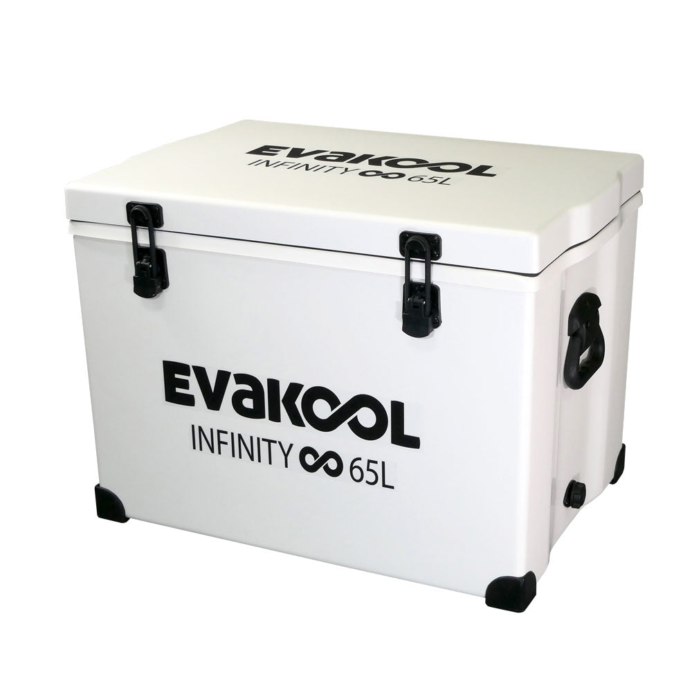 EVAKOOL - Fibreglass infinity icebox - 65L WHITE
