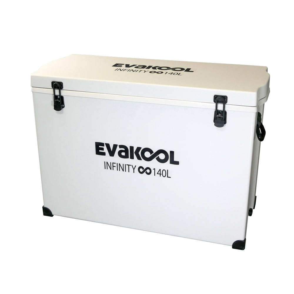 EVAKOOL - Fibreglass infinity icebox - 140L WHITE