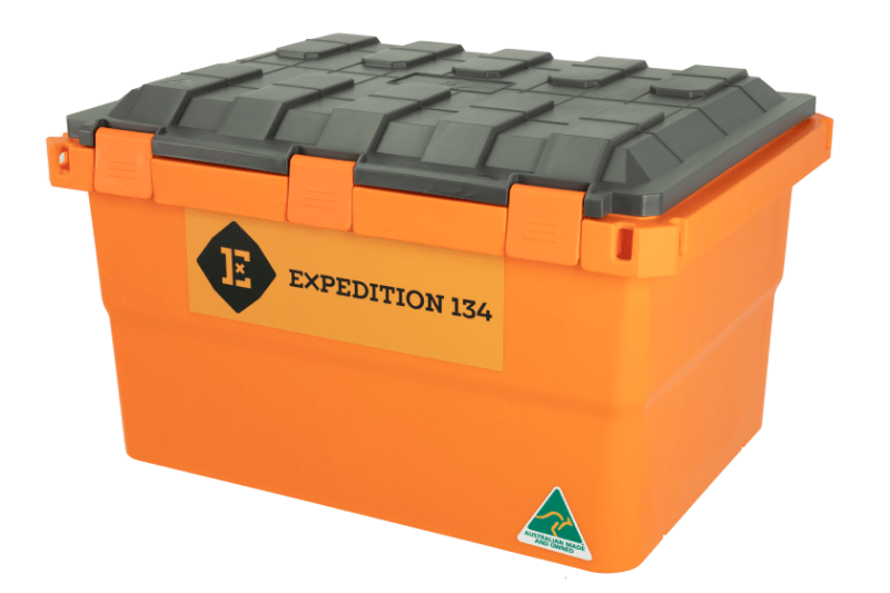 Expedition 134 - Expedition134 55L Storage Box - Fire Orange Charcoal