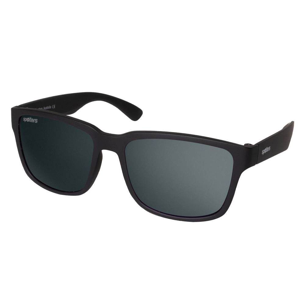 Spotters Kanga Junior Sunglasses Matt Black Grey