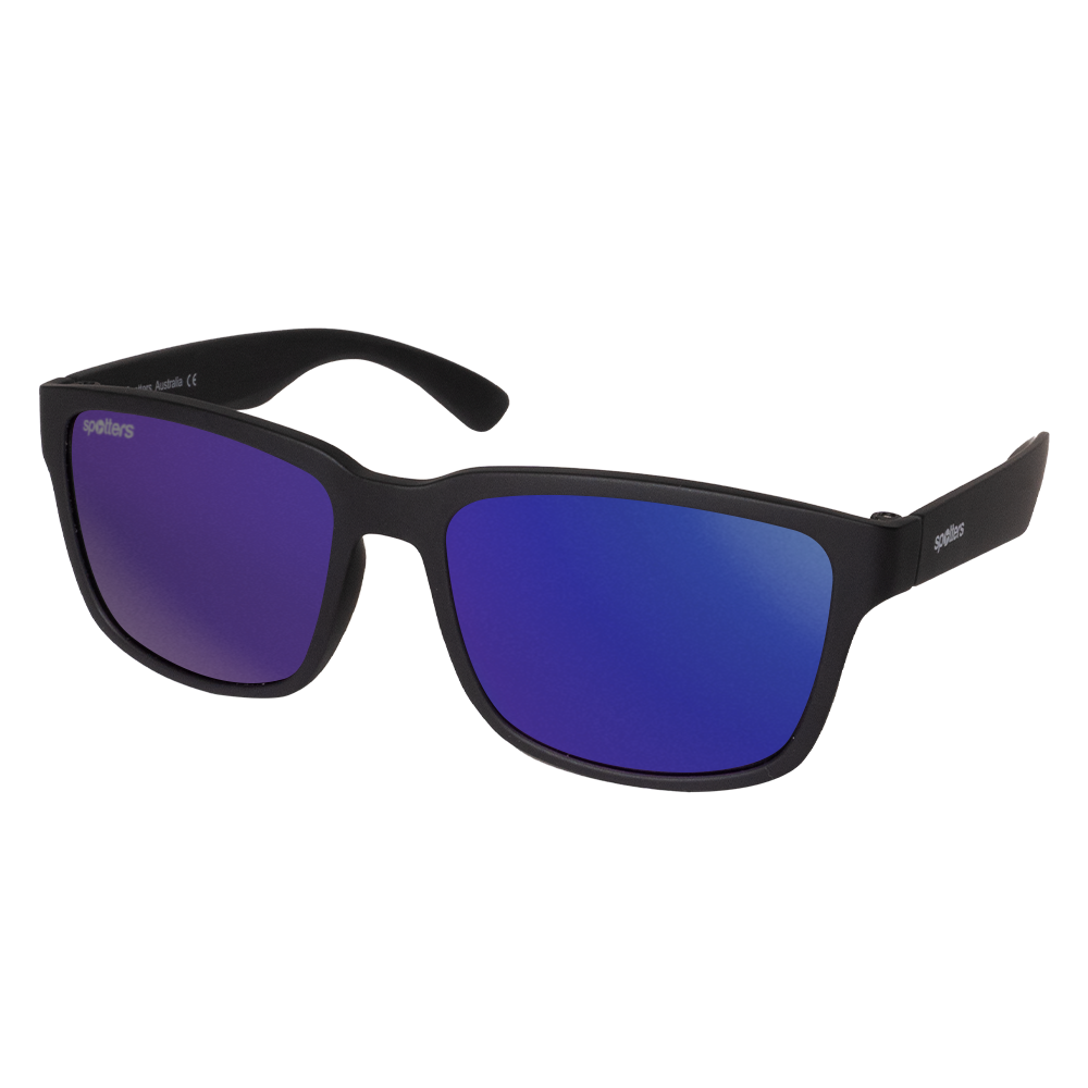 Spotters Kanga Junior Sunglasses Matt Black Purple