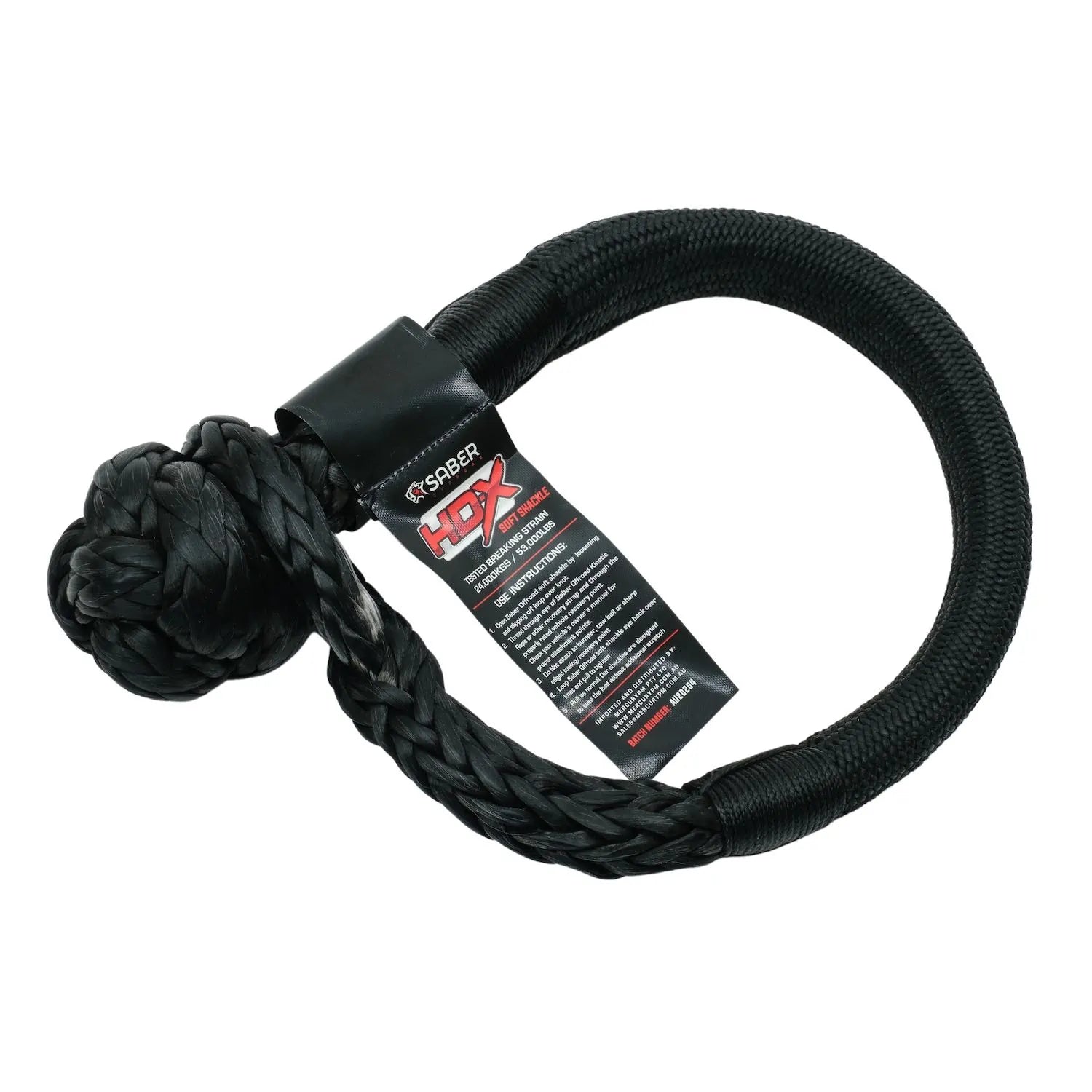 Saber Offroad 20,000KG HDX SaberPro Technora Bound Soft Shackle - PHASING OUT