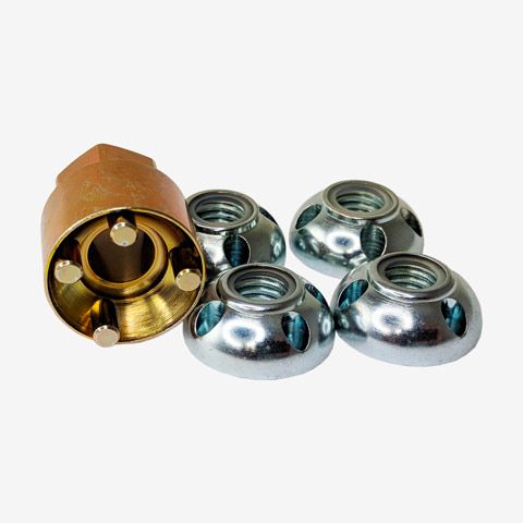 Lightforce - Anti-Theft Security Nuts - Four Lock Nuts -